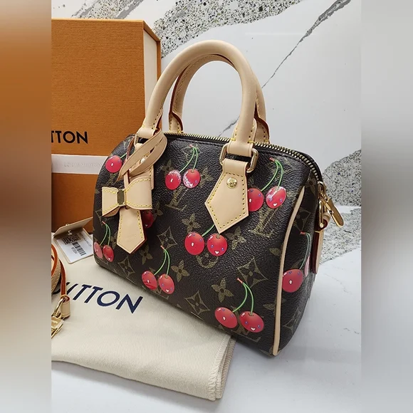 Louis Vuitton 2025 LV x TM Murakami Cerises Cherry Speedy Bandoulière 20 M13094 - Picture 2 of 16